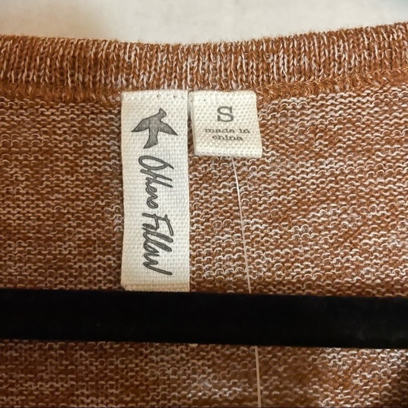 Others Follow Ribbed Knit Button Down Vneck Bodysuit, Size S - Picture 4 of 10